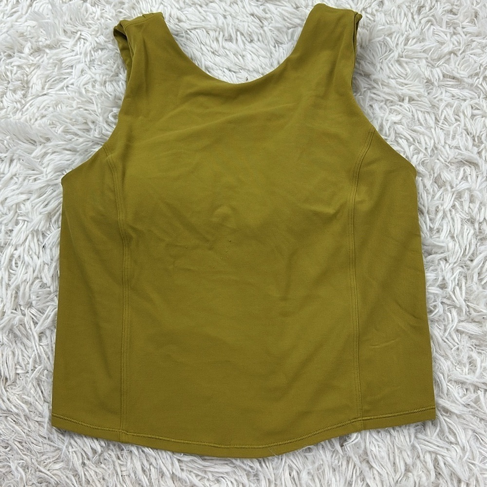Lululemon Nulu Twist-Back Yoga Tank Top *Light Support, C/D Cups Auric Gold